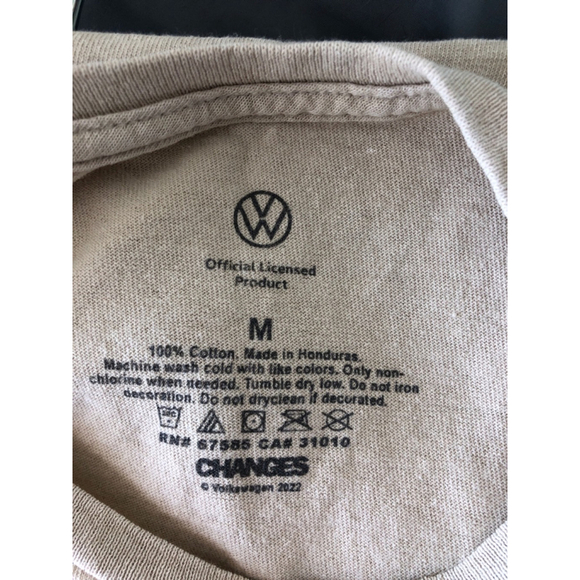Volkswagen Mens T-Shirt Beige Size M - Picture 2 of 2